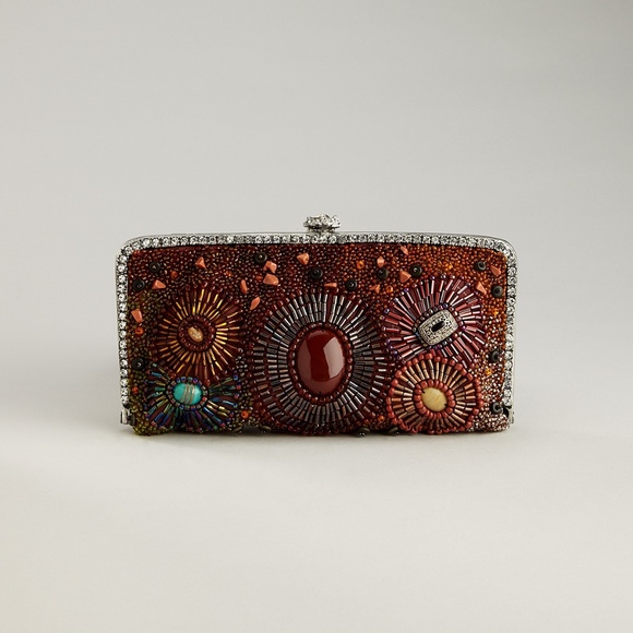 Clara Kasavina Laura Multi-Colored Clutch—missing 2 small rhinestones & 3 beads